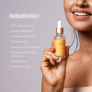 Kass Natural Brightening Vitamin C Serum Suitable for 25+ Adults