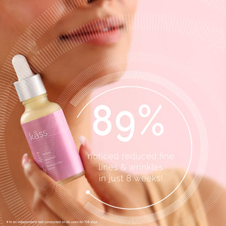 89% Satisfied Customers noticed Reduced fine lines and wrinkles in 8 weeks