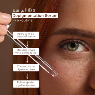 How to use Kass De-Pigmentation Face Serum